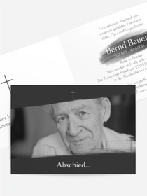 Trauerkarte Fleck von Traurigkeit