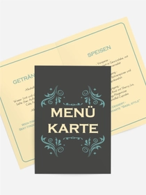 Menükarte Geburtstag Aufsteigender Rock'n'Roll