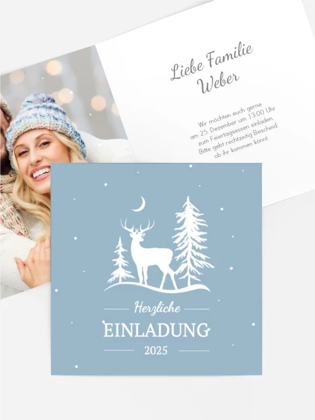 Fotoeinladung Weihnachten Waldgeschichte Fotoeinladung Weihnachten Waldgeschichte