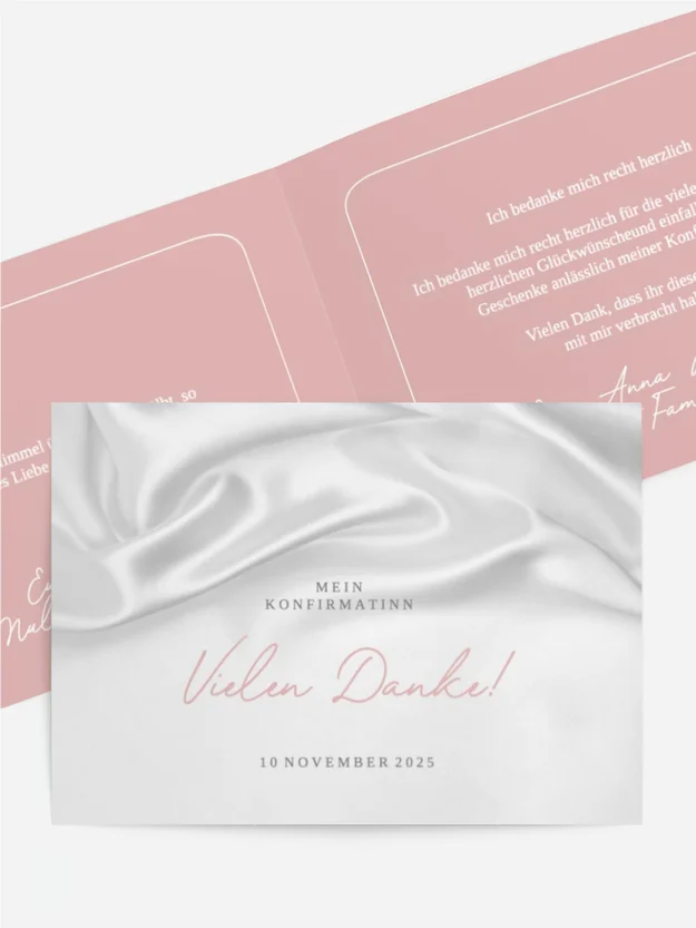 Dankeskarte Konfirmation Heiliger Schleier