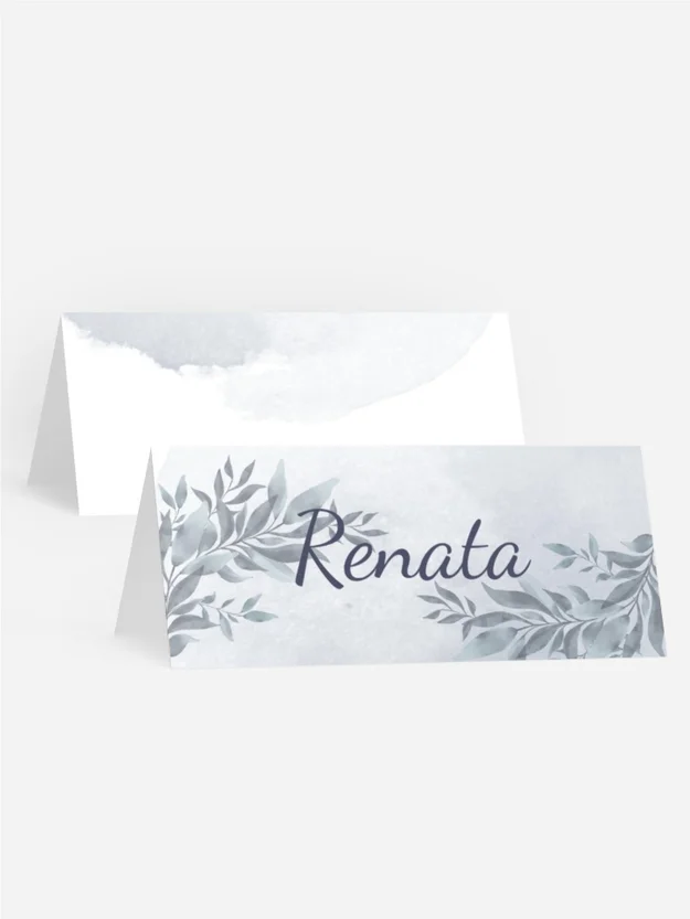 Tischkarte Konfirmation Pflanzenkarte