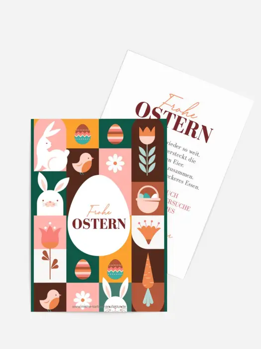 Osterpuzzle lustiges Domino