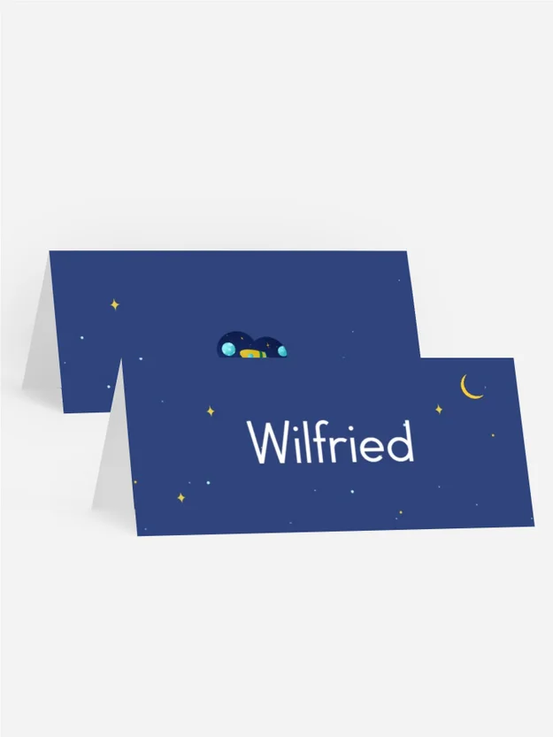 Tischkarte Geburtstag  Der zukünftige Astronaut