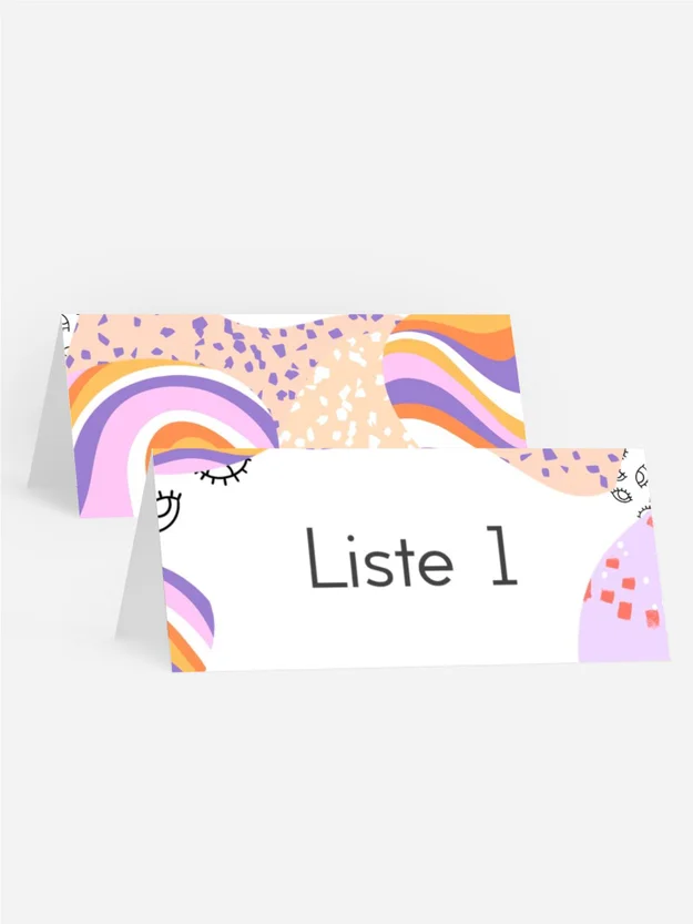 Tischkarte Geburtstag Brombeerkrem