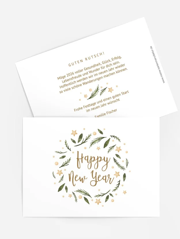 Neujahrskarte Neujahrsfreude