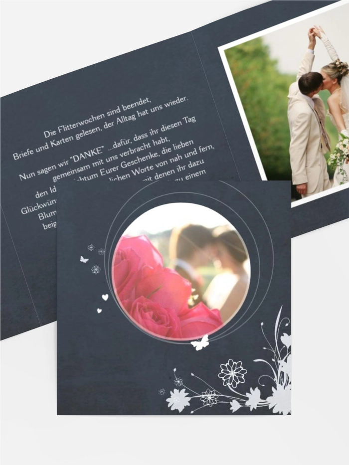 Dankeskarte Hochzeit "3 Liebeserfüllung" Dankeskarte Hochzeit "3 Liebeserfüllung"