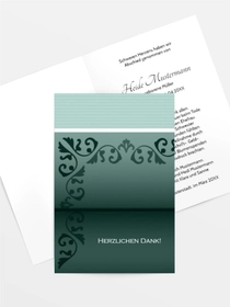Trauerdanksagung Briefpapier hoch