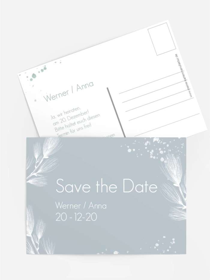 Save-the-Date Eiskristalle