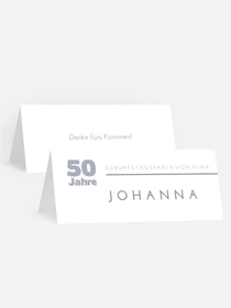 Tischkarte Geburtstag Invers 2