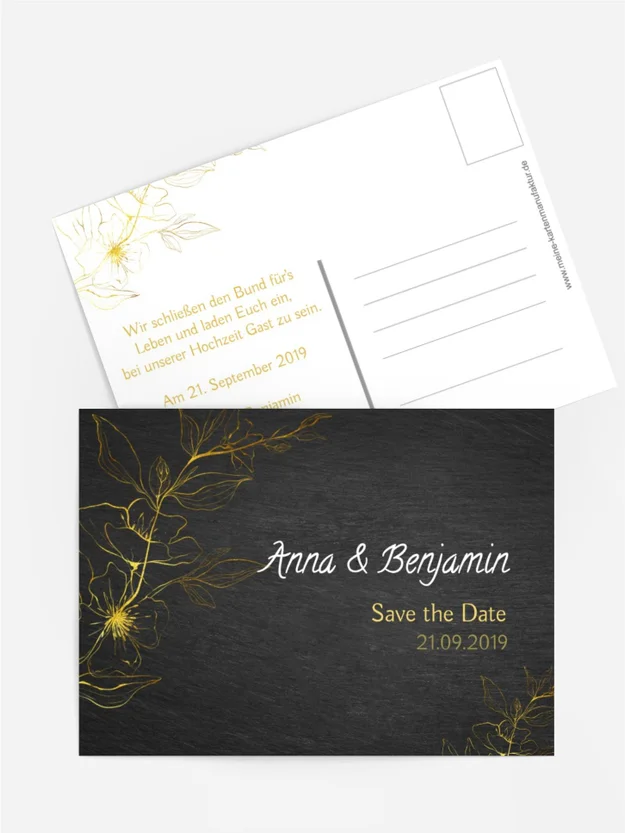 Save the Date Goldblume