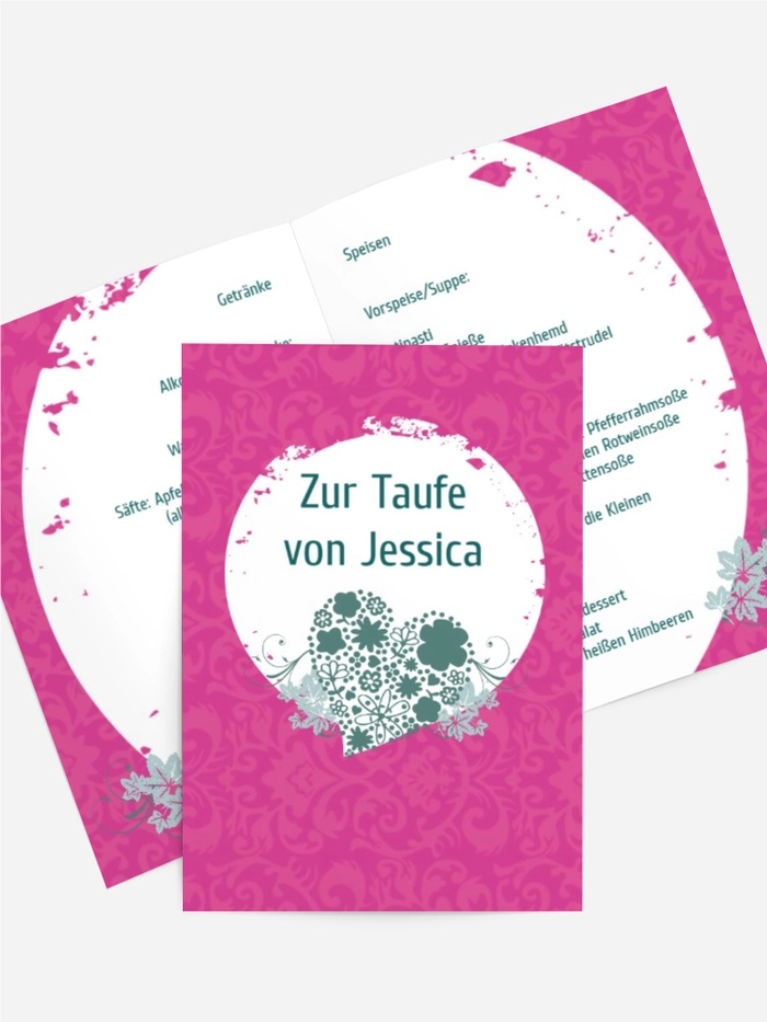 Menükarte Taufe Kreise Menükarte Taufe Kreise