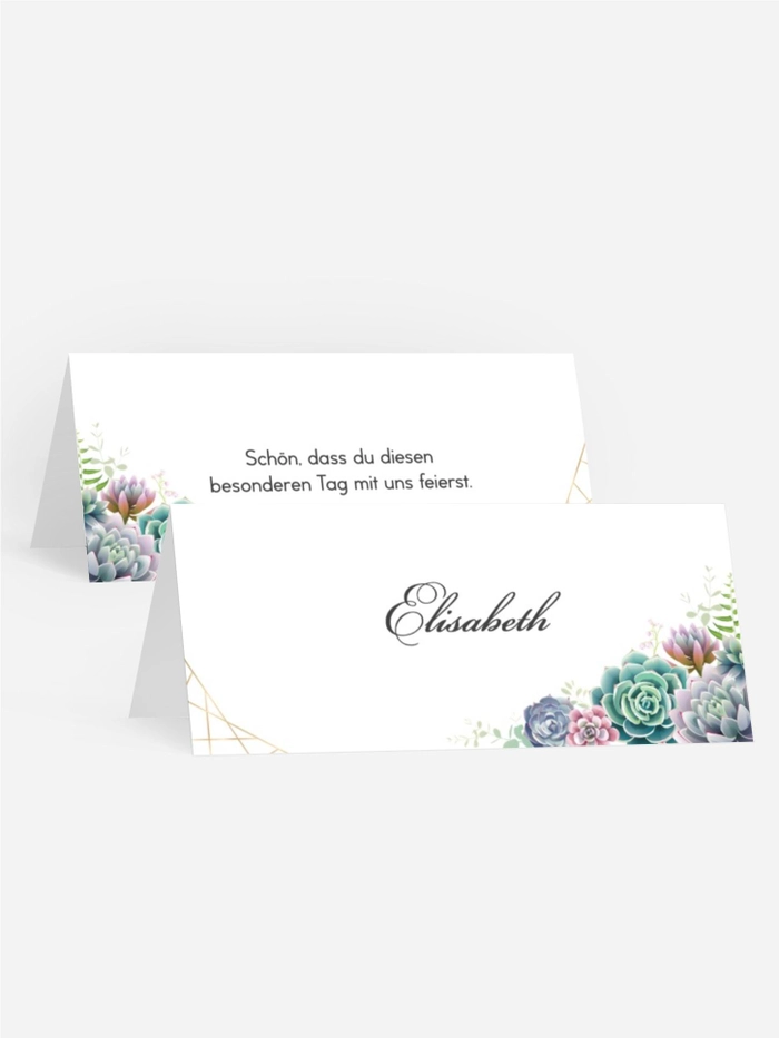 Tischkarte Florale Geometrie Tischkarte Florale Geometrie