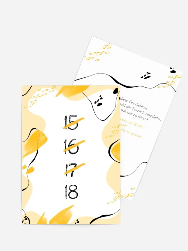 Geburtstagseinladung Countdown
