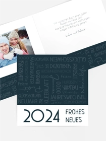 Neujahrskarte Schlagworte