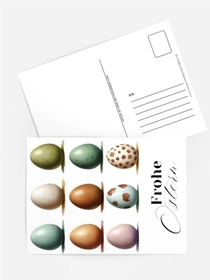„Osterkarte Pastell-Eier – Elegante Grüße zu Ostern“
