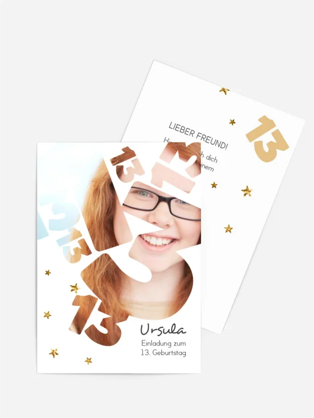 Geburtstagseinladung Durchschaubar