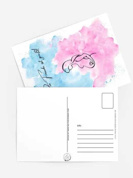 Schwangerschaftsfreude rosa blau
