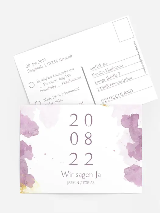 Antwortkarte Rosenstaub