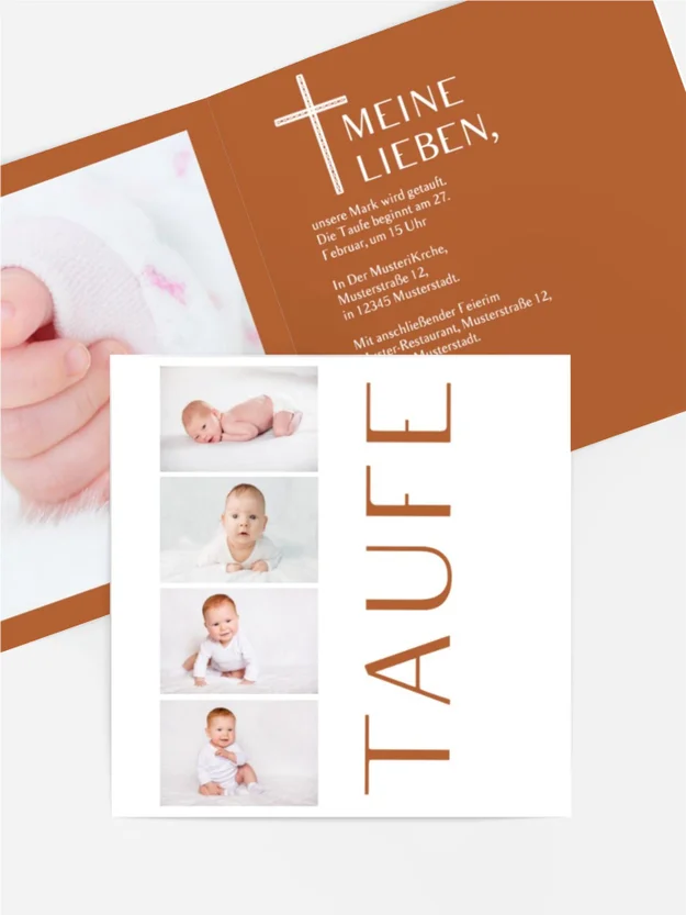 Einladungskarte Taufe Weiße Welt Einladungskarte Taufe Weiße Welt