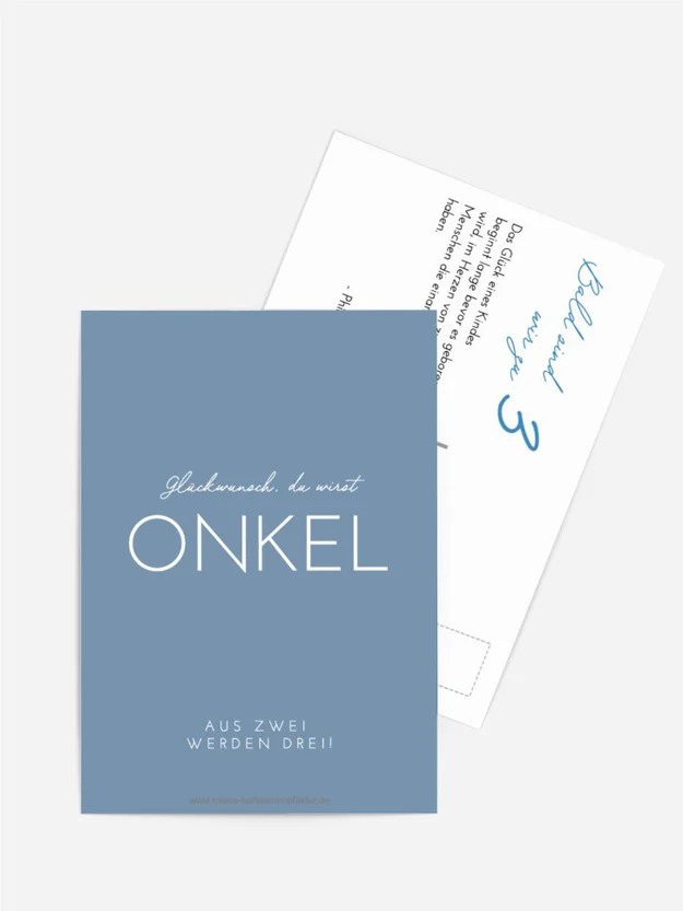Schwangerschaftskarten Strenge Buchstaben