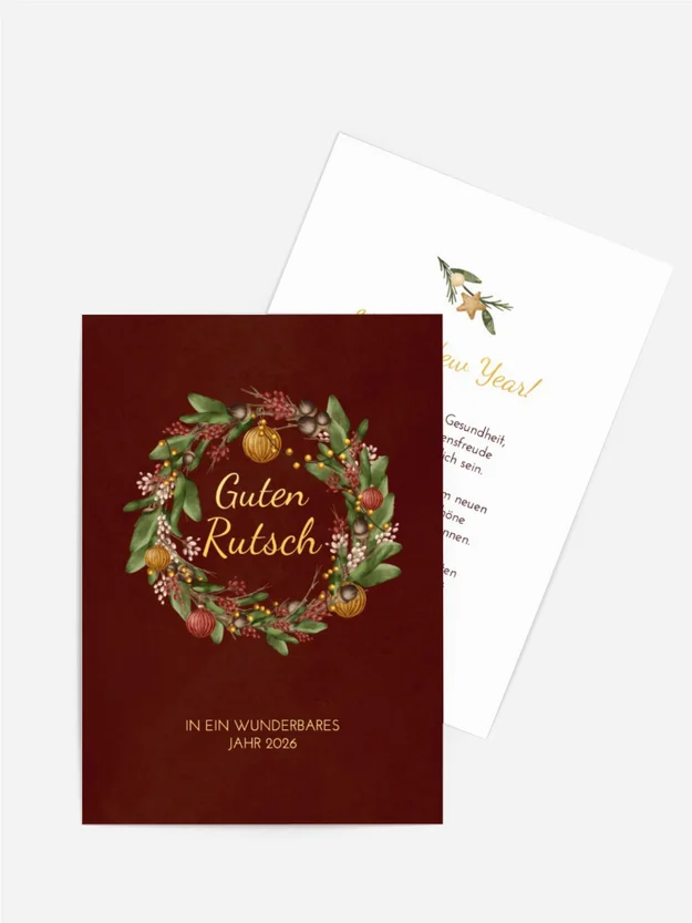 Neujahrskarte Neujahrs Atmosphäre