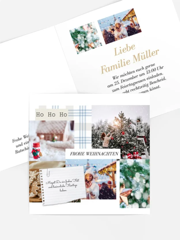 Einladung Weihnachten Feiertagsveranstaltungen