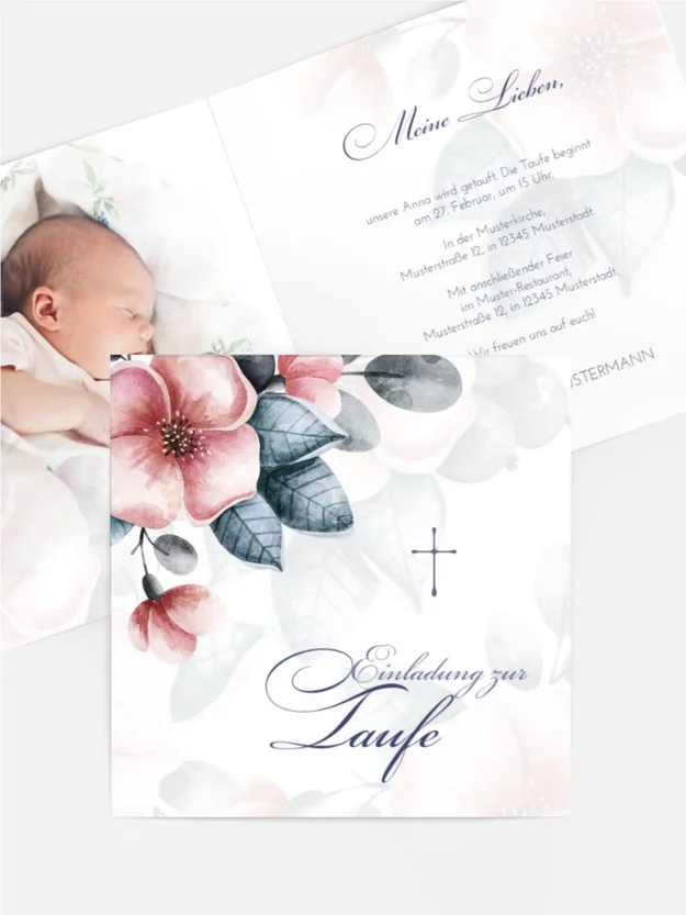 Einladungskarten Taufe Heiligkeit