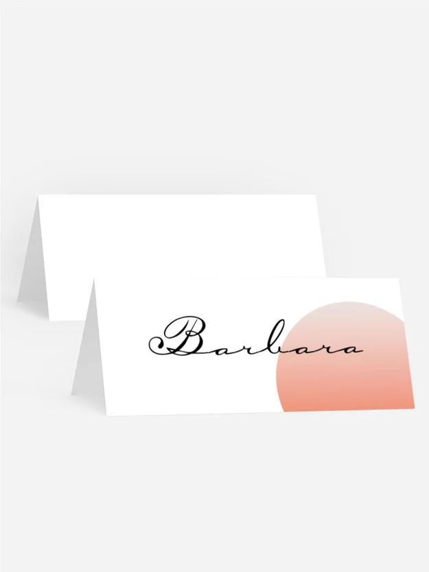 Tischkarte Geburtstag Einklang Tischkarte Geburtstag Einklang