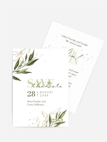 Save-the-Date Edelblatt