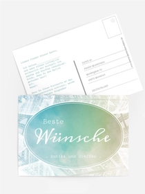 Hochzeit Ballonkarte Federleicht
