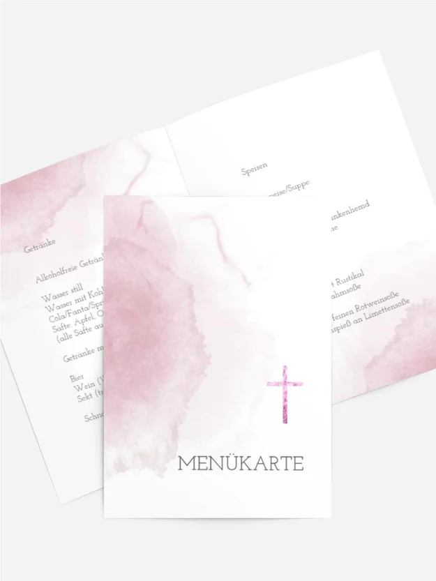 Menükarte Kommunion Himmelsdach Menükarte Kommunion Himmelsdach