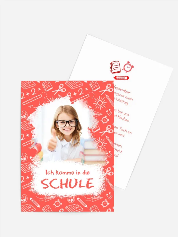 Einladungskarte Einschulung Sonnenflieger