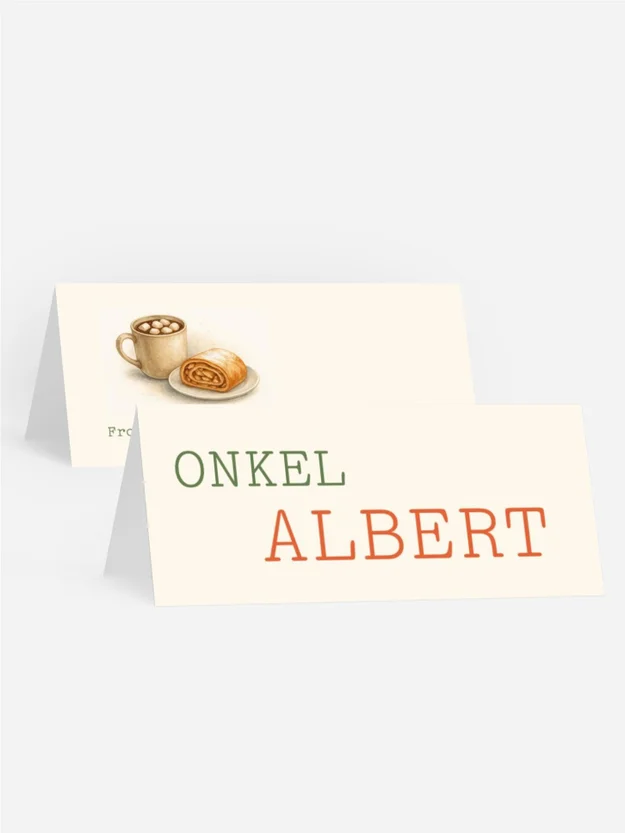 Tischkarte Weihnachten Katzentreffen Tischkarte Weihnachten Katzentreffen