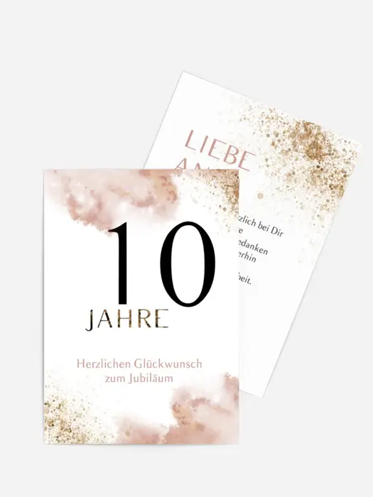Jubiläumskarten Beiger Nebel
