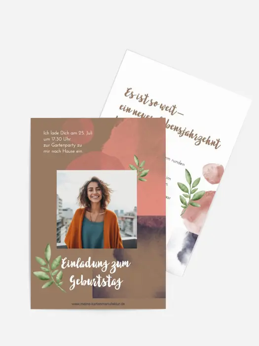 Geburtstagseinladung Designstil