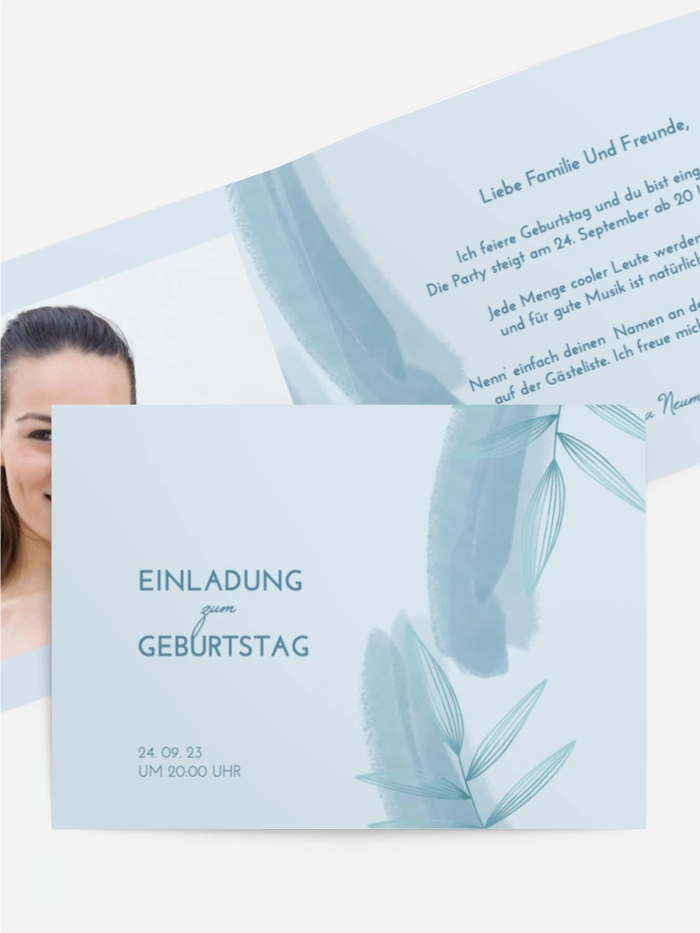 Geburtstagseinladung Zerbrechlichkeit Geburtstagseinladung Zerbrechlichkeit