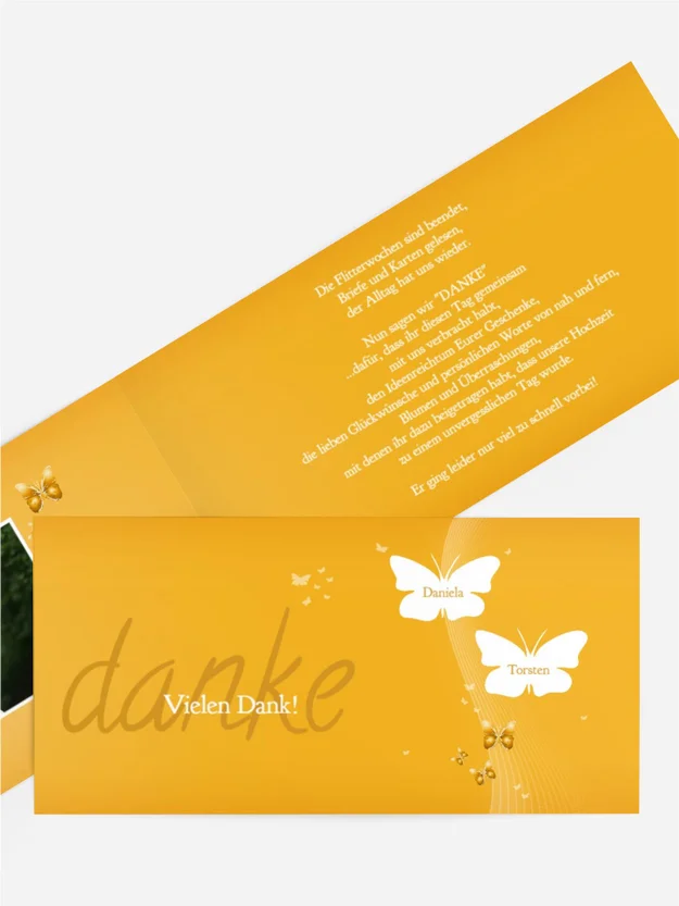 Dankeskarte Hochzeit "DIN Traumpaar"