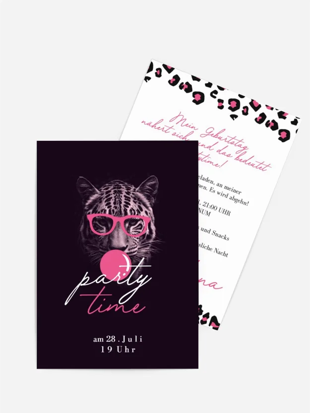 Geburtstagseinladung Heiße Katze