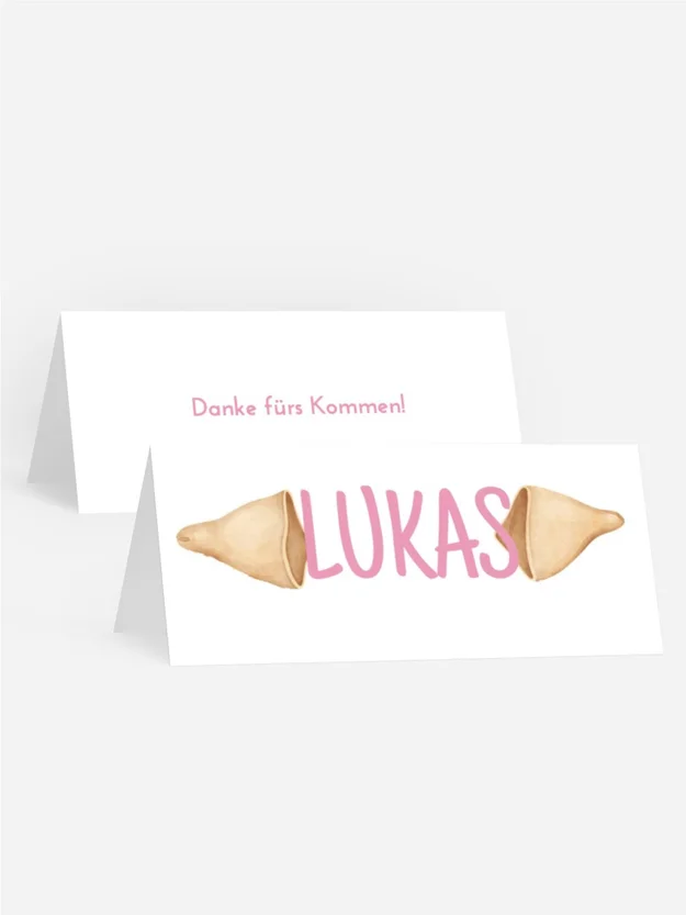 Tischkarte Geburtstag  Leckere Kekse