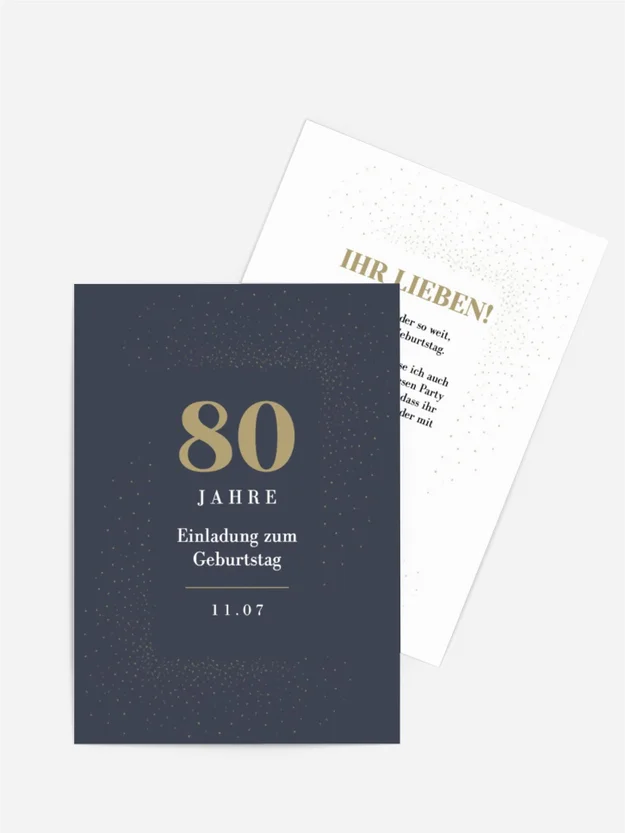 Geburtstagseinladung Sternbogen