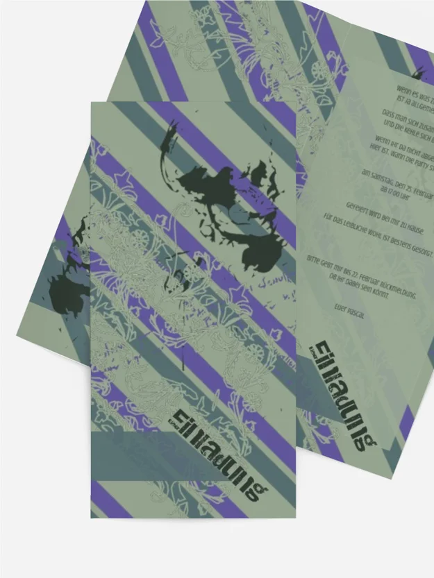 Geburtstagseinladungskarte dangerous Geburtstagseinladungskarte dangerous