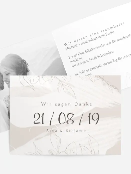 Dankeskarte Hochzeit "Apfelblüte"
