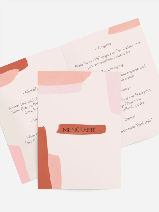 Menükarte Geburtstag Kreativer Gruß