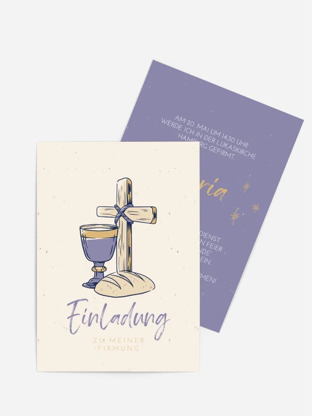 Einladungskarte Firmung Leib Christi