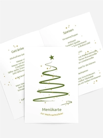 Menükarte Weihnachten Wunderbaum Menükarte Weihnachten Wunderbaum