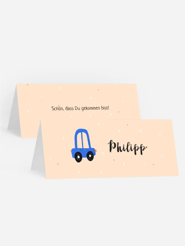 Tischkarte Geburtstag Geburtstagsfahrt