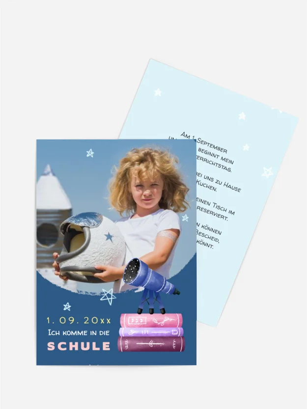 Einladungskarte Einschulung 30 MT