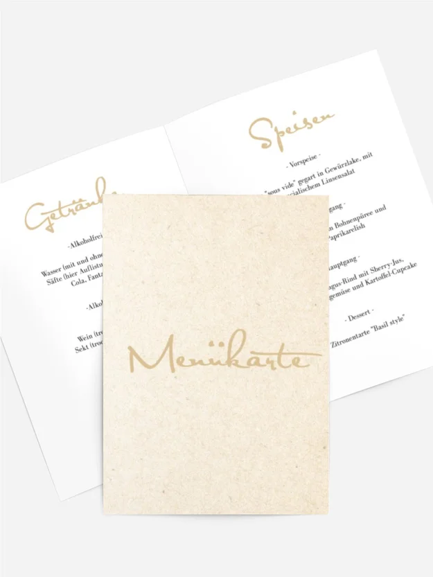 Menükarte Geburtstag Papierengel