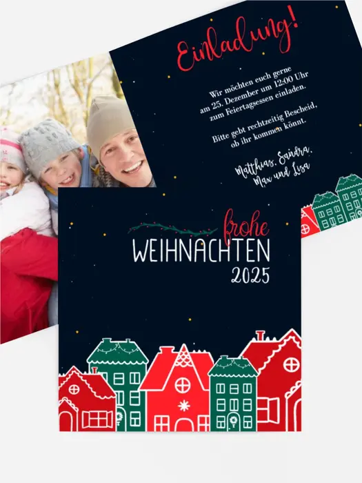 Weihnachtseinladung O du fröhliche 2...
