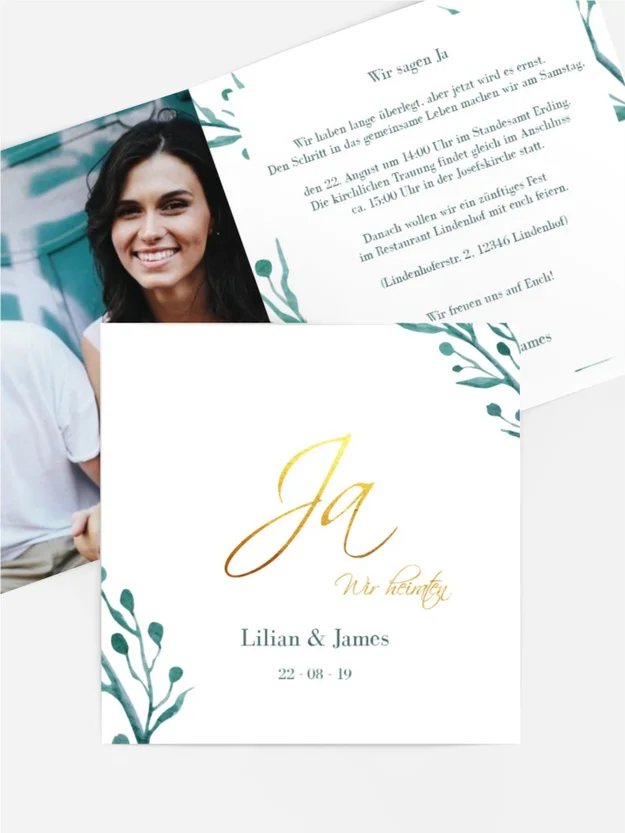 Hochzeitseinladung Irischer Nebel Hochzeitseinladung Irischer Nebel